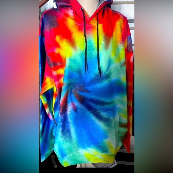 Unisex tie dye HOODIE SZ Large brand new - Picture 1 of 3